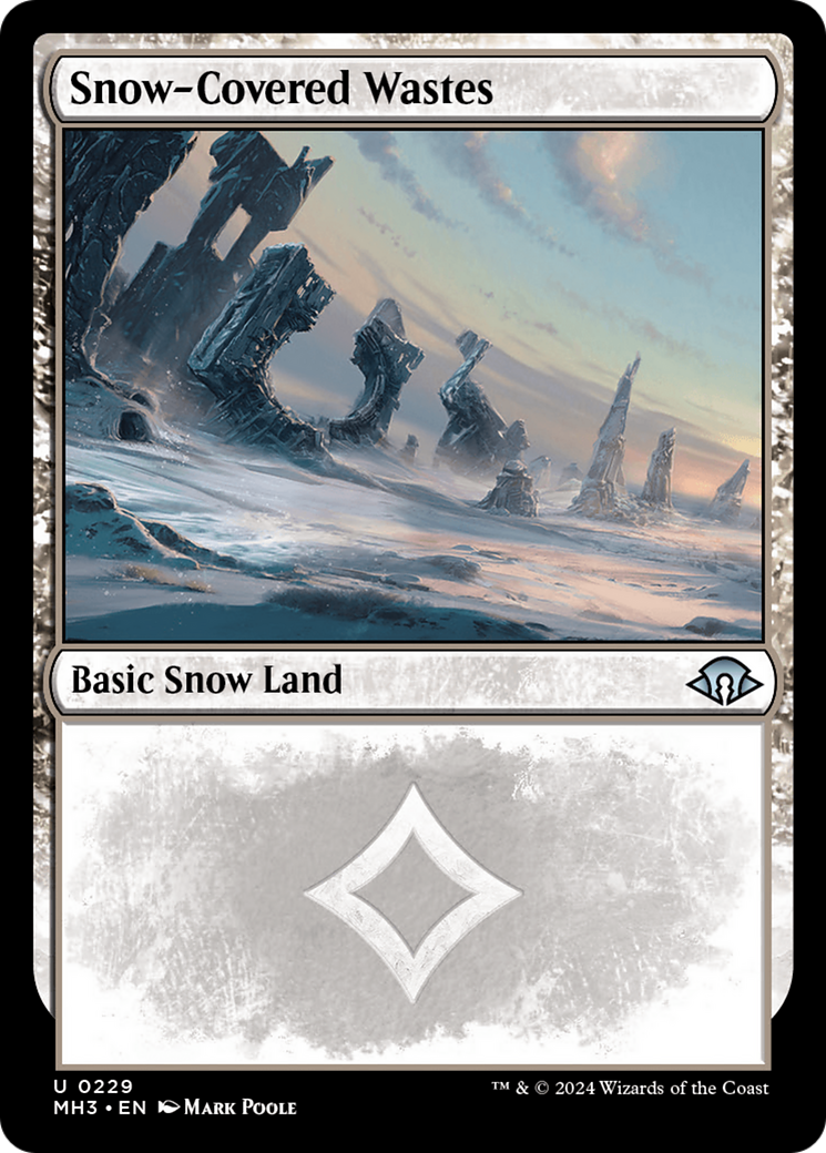 Snow-Covered Wastes (0229) [Modern Horizons 3] | Golgari Games