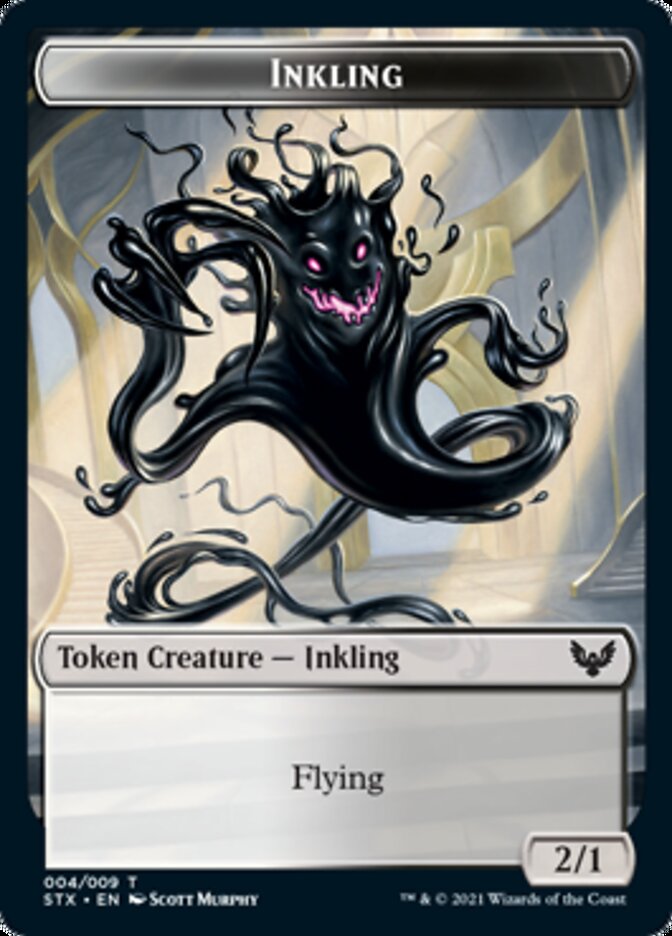 Fractal // Inkling Double-Sided Token [Strixhaven: School of Mages Tokens] | Local Legends