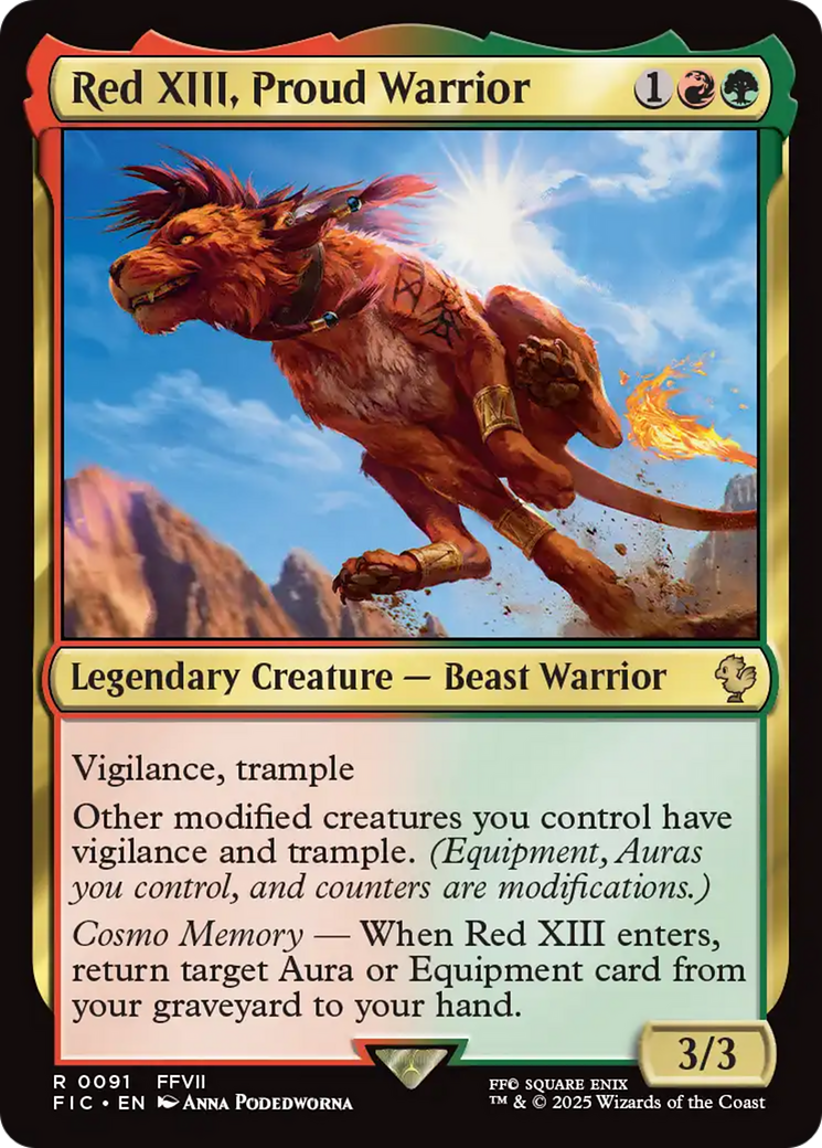 Red XIII, Proud Warrior [FINAL FANTASY Commander] | Local Legends