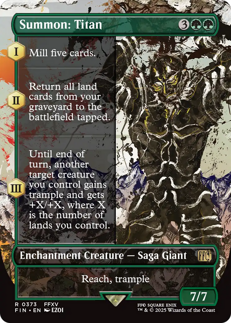 Summon: Titan (Borderless) [FINAL FANTASY] | Local Legends