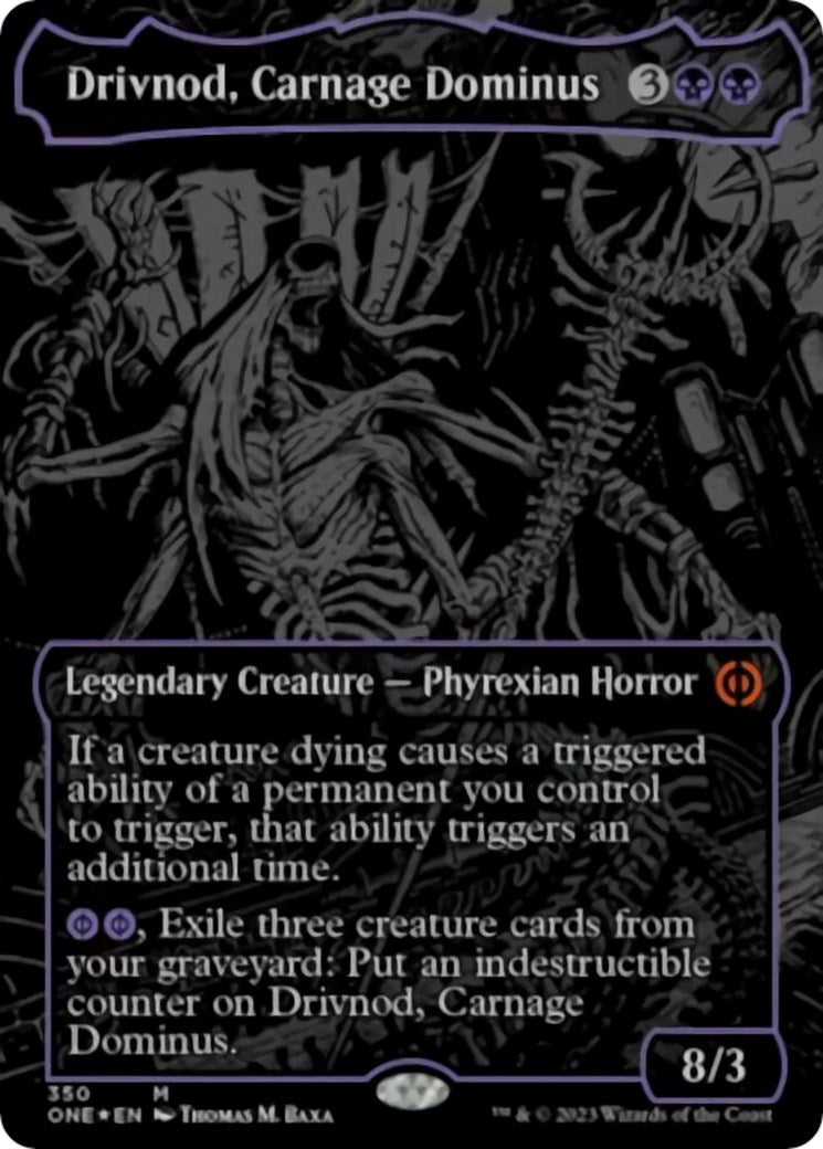 Drivnod, Carnage Dominus (Oil Slick Raised Foil) | Local Legends