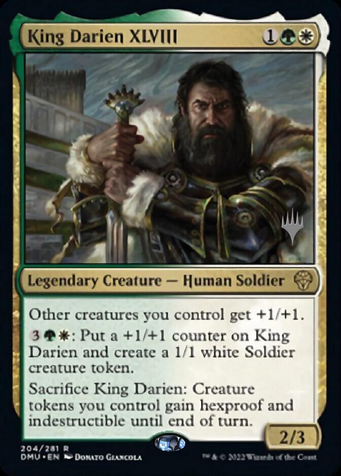 King Darien XLVIII (Promo Pack) [Dominaria United Promos] | Golgari Games