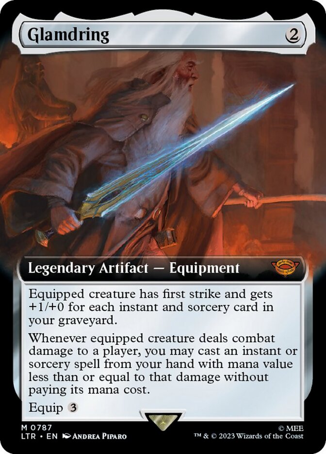 Glamdring (Extended Art) (Surge Foil) [The Lord of the Rings: Tales of Middle-Earth] | Local Legends