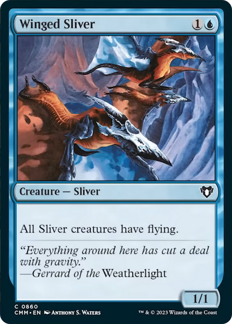 Winged Sliver [Commander Masters] | Golgari Games