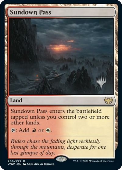 Sundown Pass (Promo Pack) [Innistrad: Crimson Vow Promos] | Local Legends