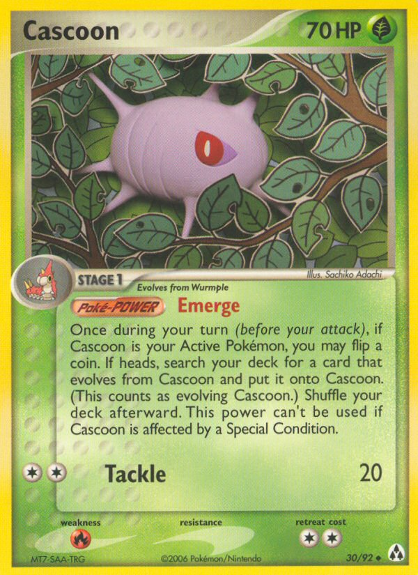 Cascoon (30/92) [EX: Legend Maker] | Local Legends