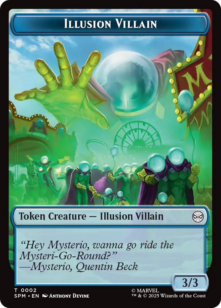 Spider // Illusion Villain Double-Sided Token [Marvel's Spider-Man Tokens] | Local Legends