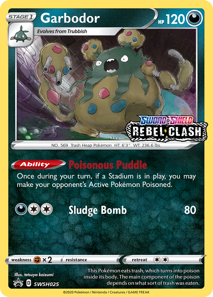Garbodor (SWSH025) (Prerelease Promo) [Sword & Shield: Black Star Promos] | Local Legends