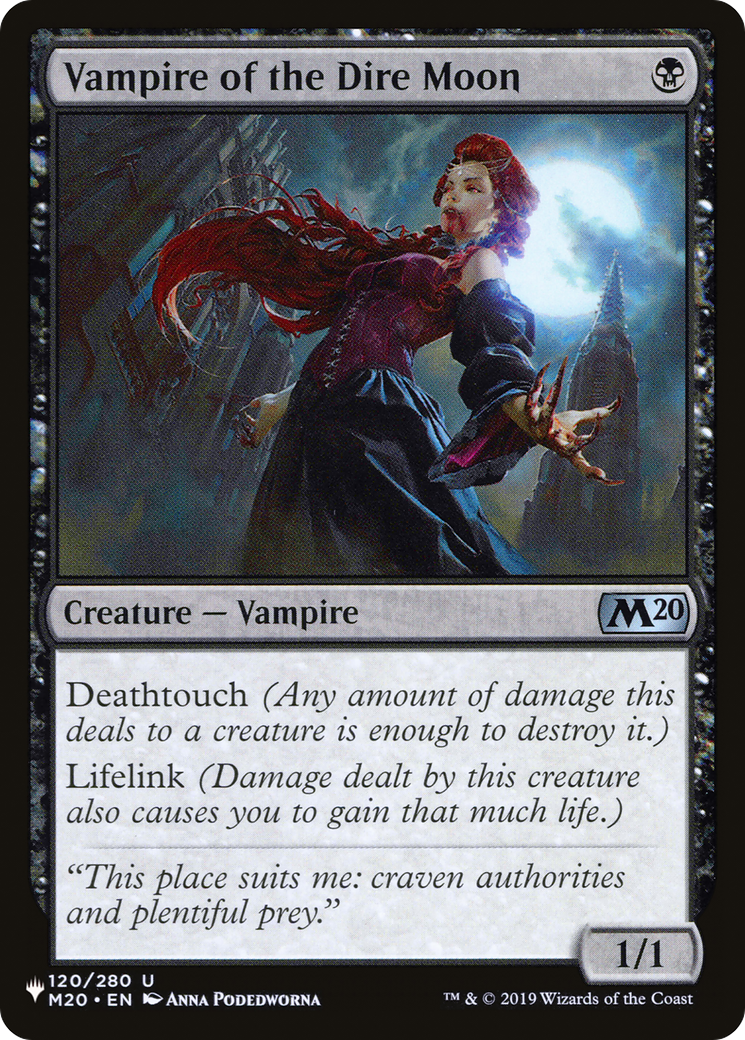 Vampire of the Dire Moon [The List] | Local Legends