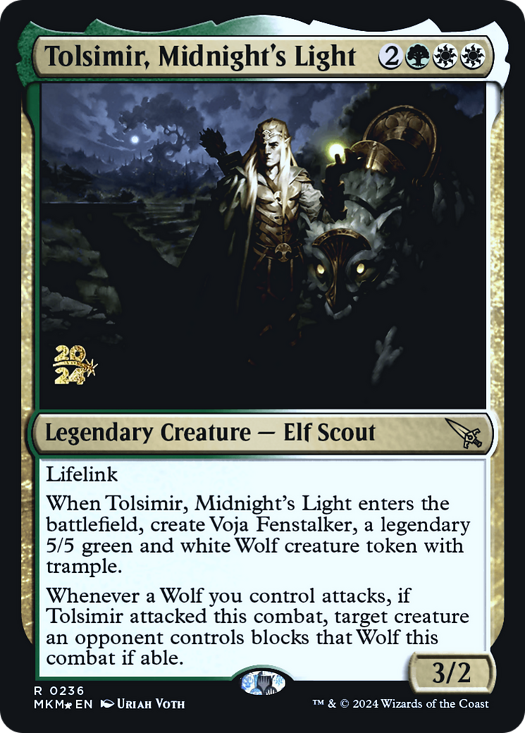 Tolsimir, Midnight's Light [Murders at Karlov Manor Prerelease Promos] | Golgari Games