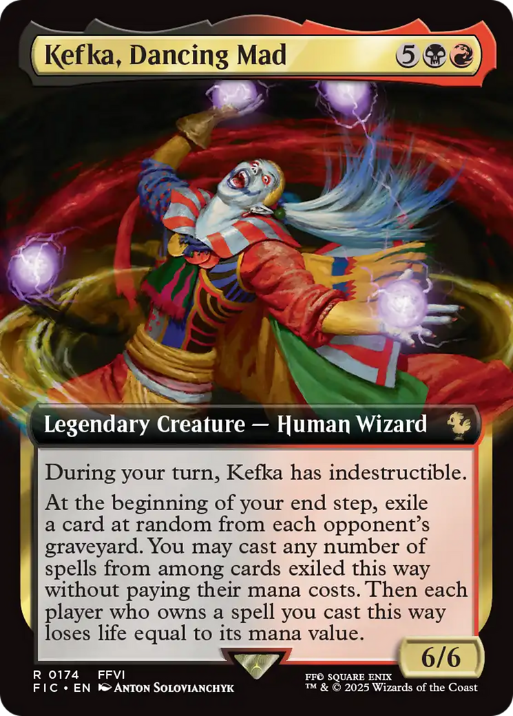 Kefka, Dancing Mad (Extended Art) [FINAL FANTASY Commander] | Local Legends