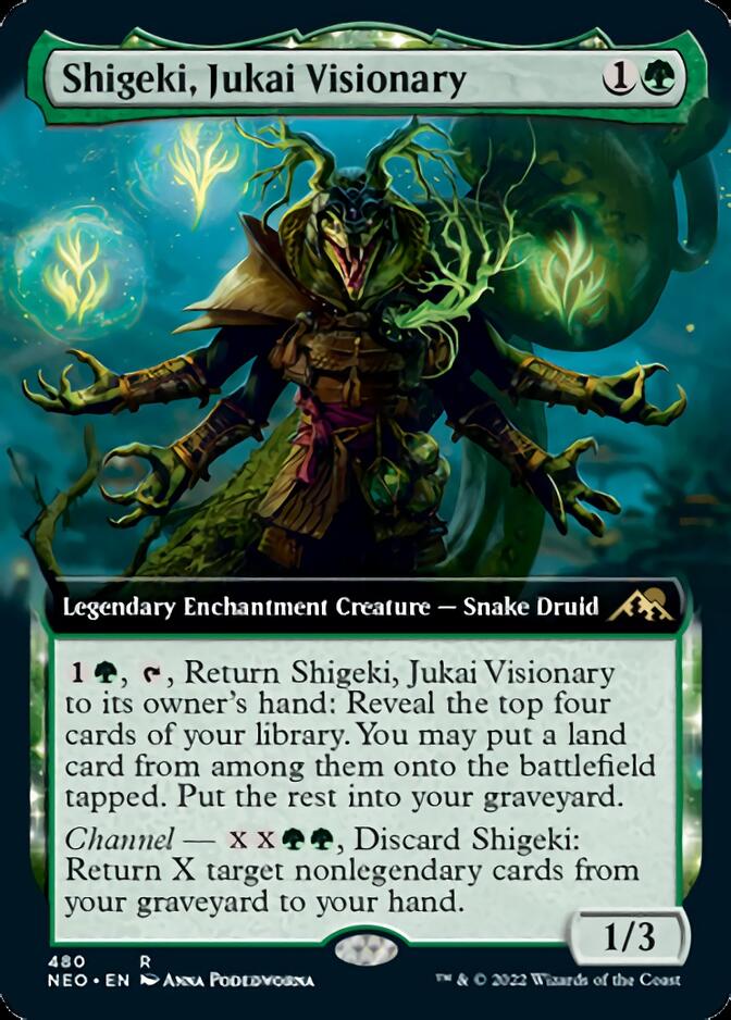 Shigeki, Jukai Visionary (Extended Art) [Kamigawa: Neon Dynasty] | Golgari Games