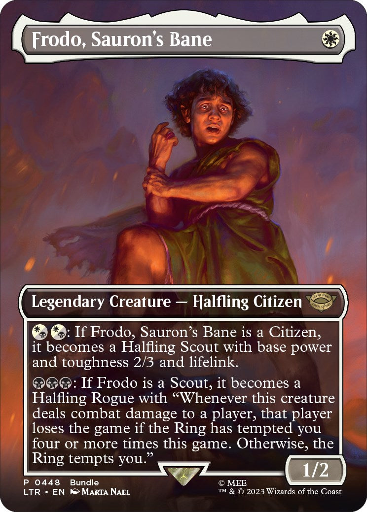 Frodo, Sauron's Bane (Borderless) (LTR Bundle) | Local Legends