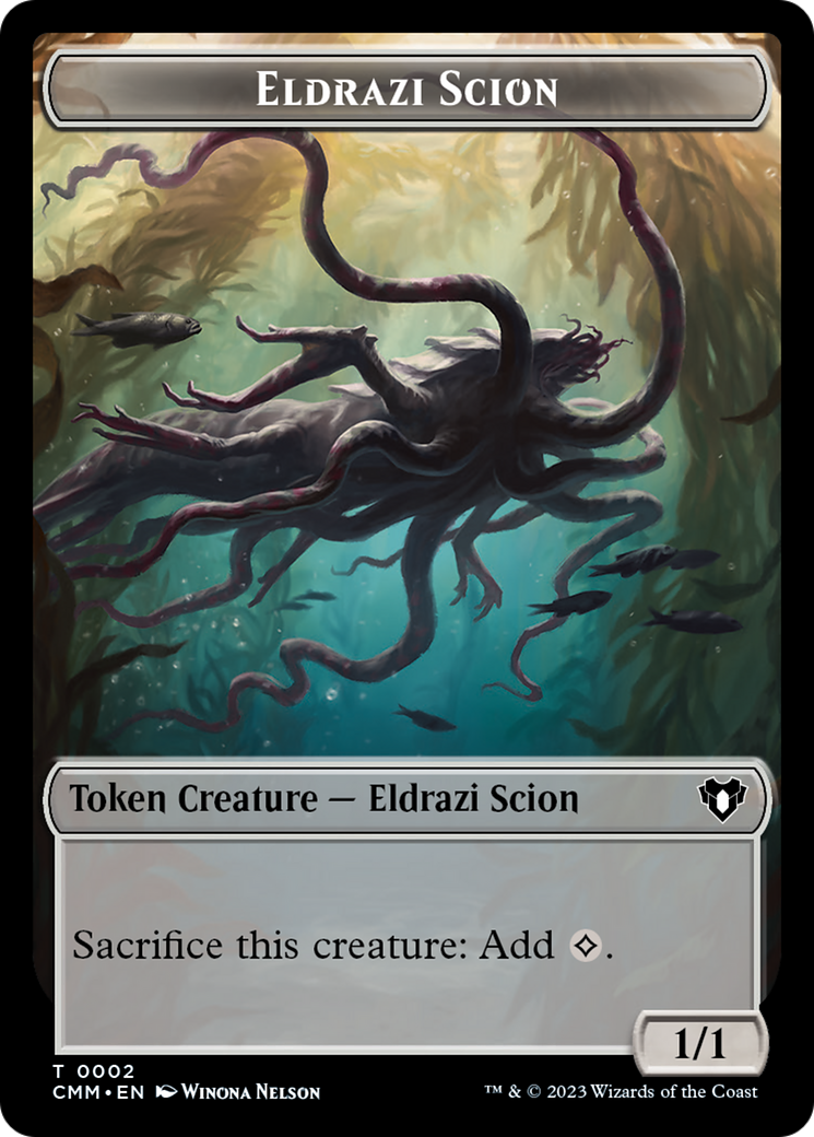 Eldrazi Scion // Myr Double-Sided Token [Commander Masters Tokens] | Local Legends