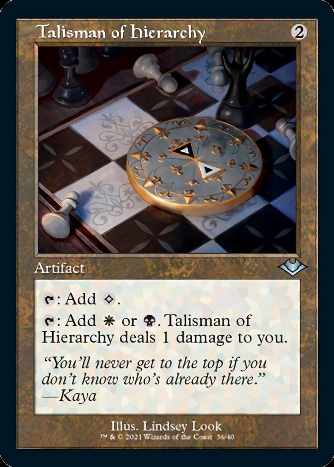 Talisman of Hierarchy (Retro) [Modern Horizons] | Local Legends