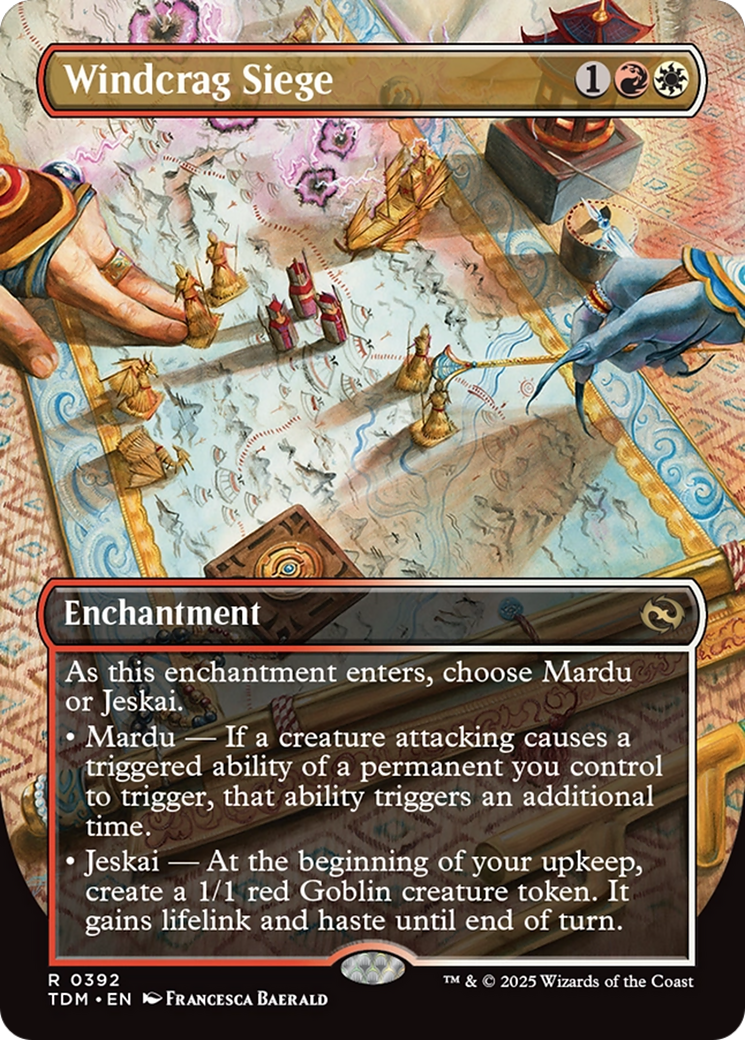 Windcrag Siege (Borderless) [Tarkir: Dragonstorm] | Local Legends