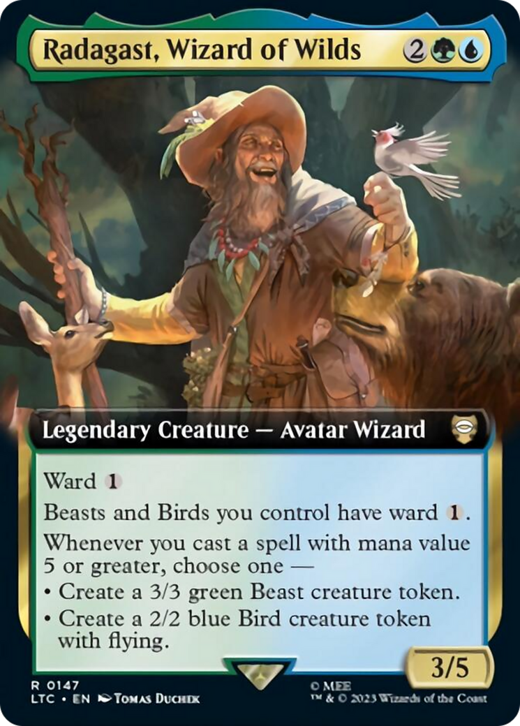 Radagast, Wizard of Wilds (Extended Art) [The Lord of the Rings: Tales of Middle-Earth Commander] | Golgari Games