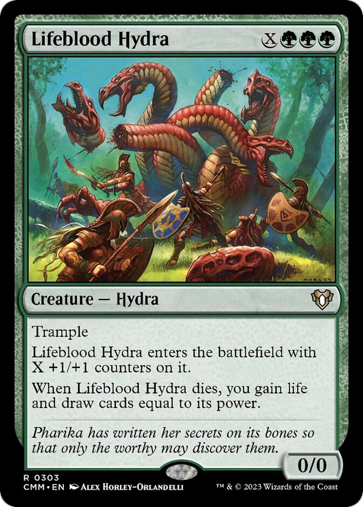 Lifeblood Hydra [Commander Masters] | Golgari Games