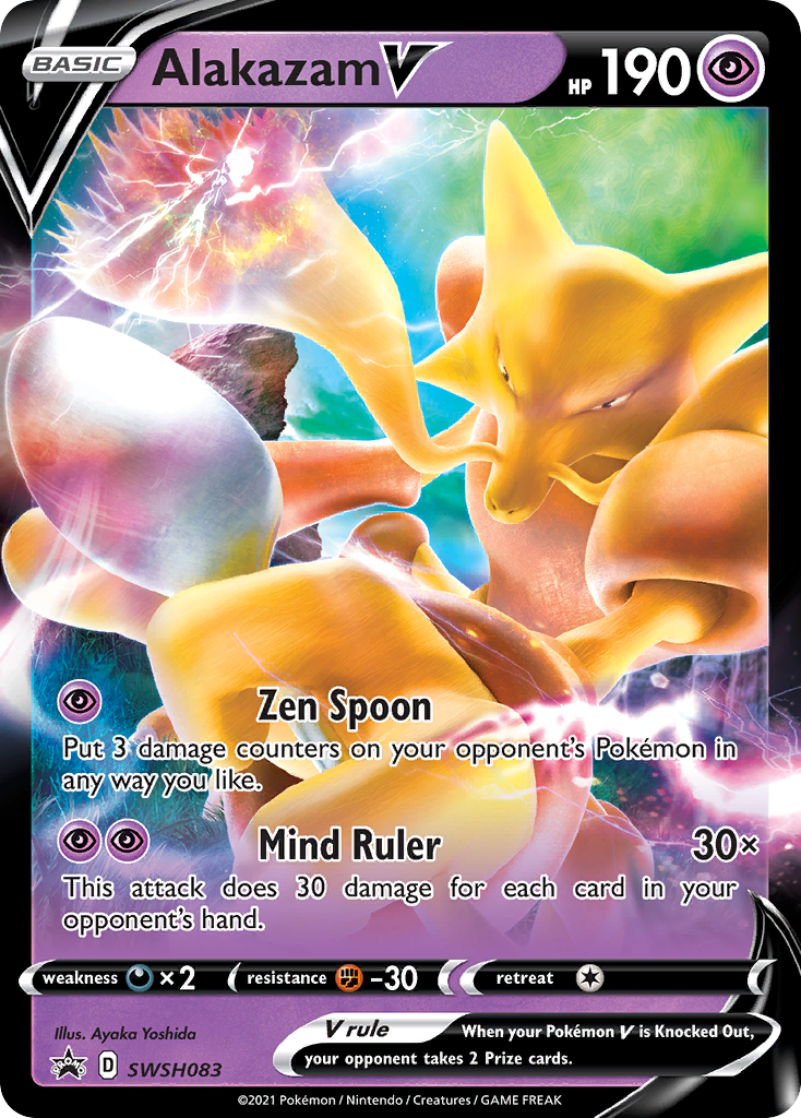 Alakazam V (SWSH083) (Jumbo Card) [Sword & Shield: Black Star Promos] | Local Legends
