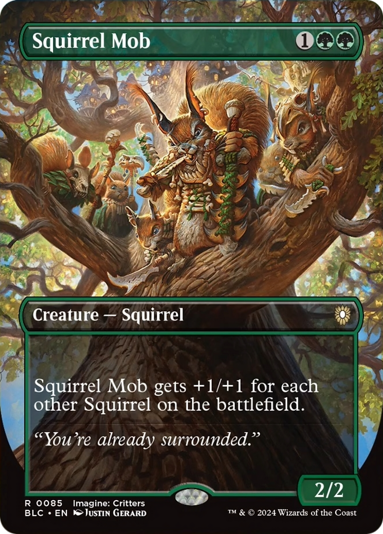 Squirrel Mob (Borderless) [Bloomburrow Commander] | Local Legends