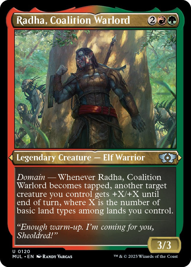 Radha, Coalition Warlord (Foil Etched) | Local Legends