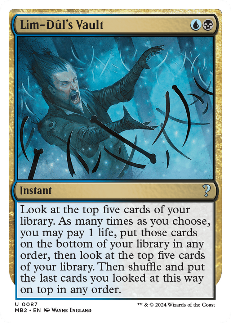 Lim-Dul's Vault (White Border) [Mystery Booster 2] | Local Legends