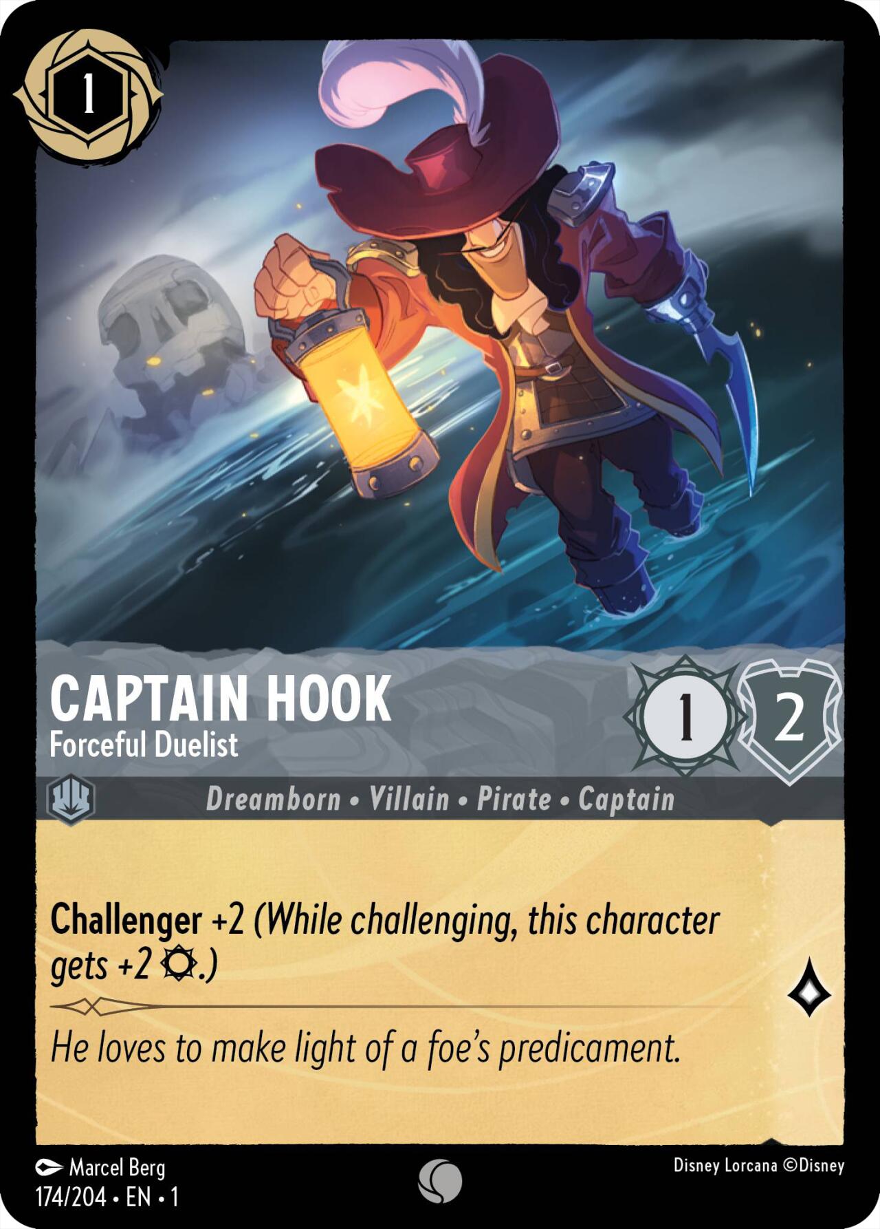 Captain Hook - Forceful Duelist (174/204) [The First Chapter] | Local Legends