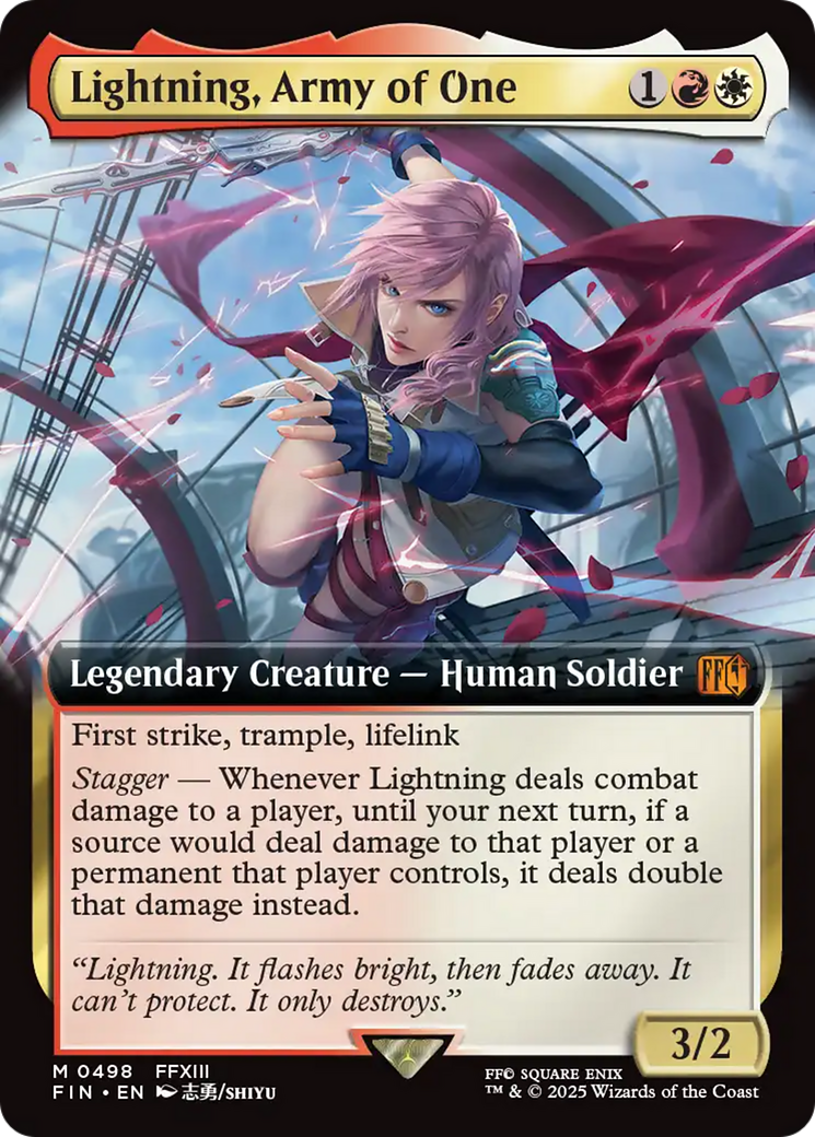 Lightning, Army of One (Extended Art) [FINAL FANTASY] | Local Legends
