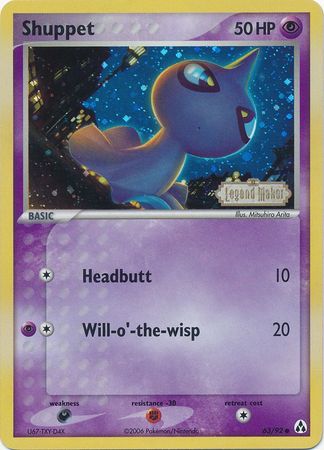 Shuppet (63/92) (Stamped) [EX: Legend Maker] | Local Legends