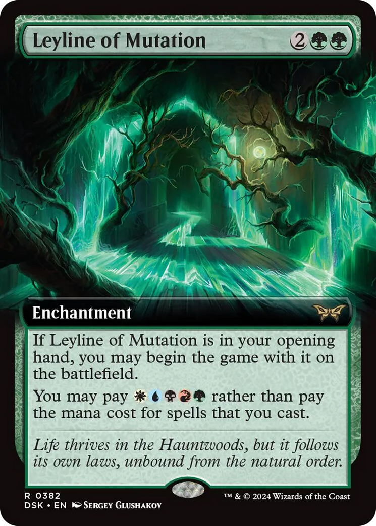 Leyline of Mutation (Extended Art) [Duskmourn: House of Horror] | Local Legends