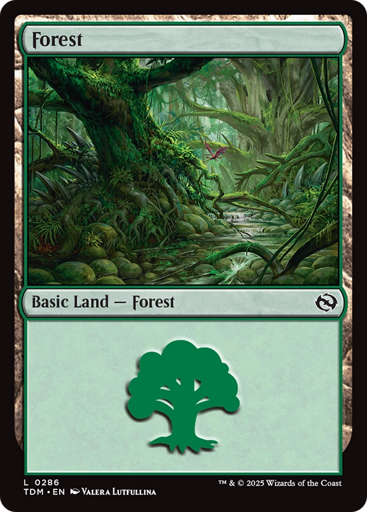 Forest (0286) [Tarkir: Dragonstorm] | Local Legends