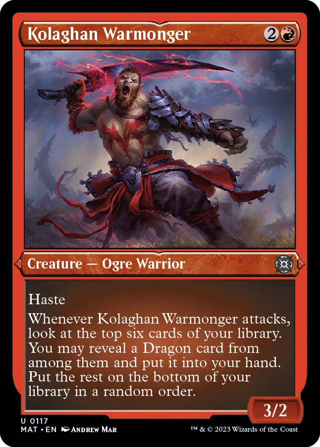 Kolaghan Warmonger (Foil Etched) | Local Legends