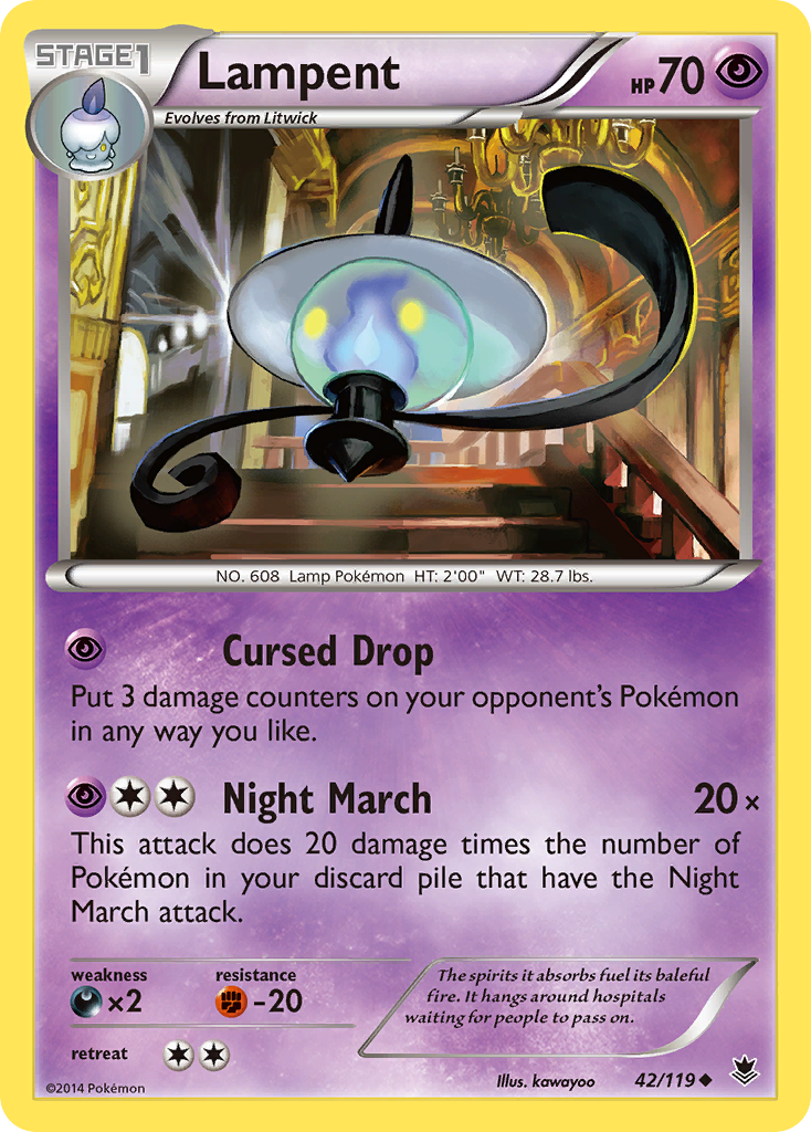 Lampent (42/119) [XY: Phantom Forces] | Local Legends
