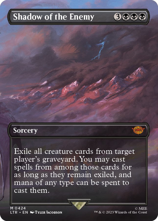 Shadow of the Enemy (Borderless Alternate Art) [The Lord of the Rings: Tales of Middle-Earth] | Local Legends