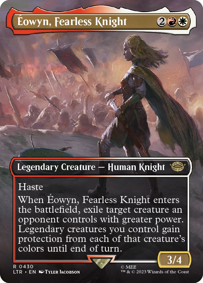 Eowyn, Fearless Knight (Borderless Alternate Art) [The Lord of the Rings: Tales of Middle-Earth] | Local Legends