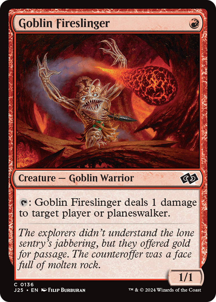 Goblin Fireslinger [Foundations Jumpstart] | Local Legends