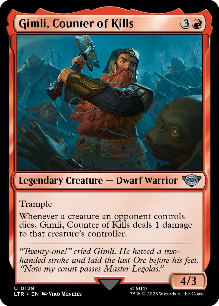 Gimli, Counter of Kills | Local Legends