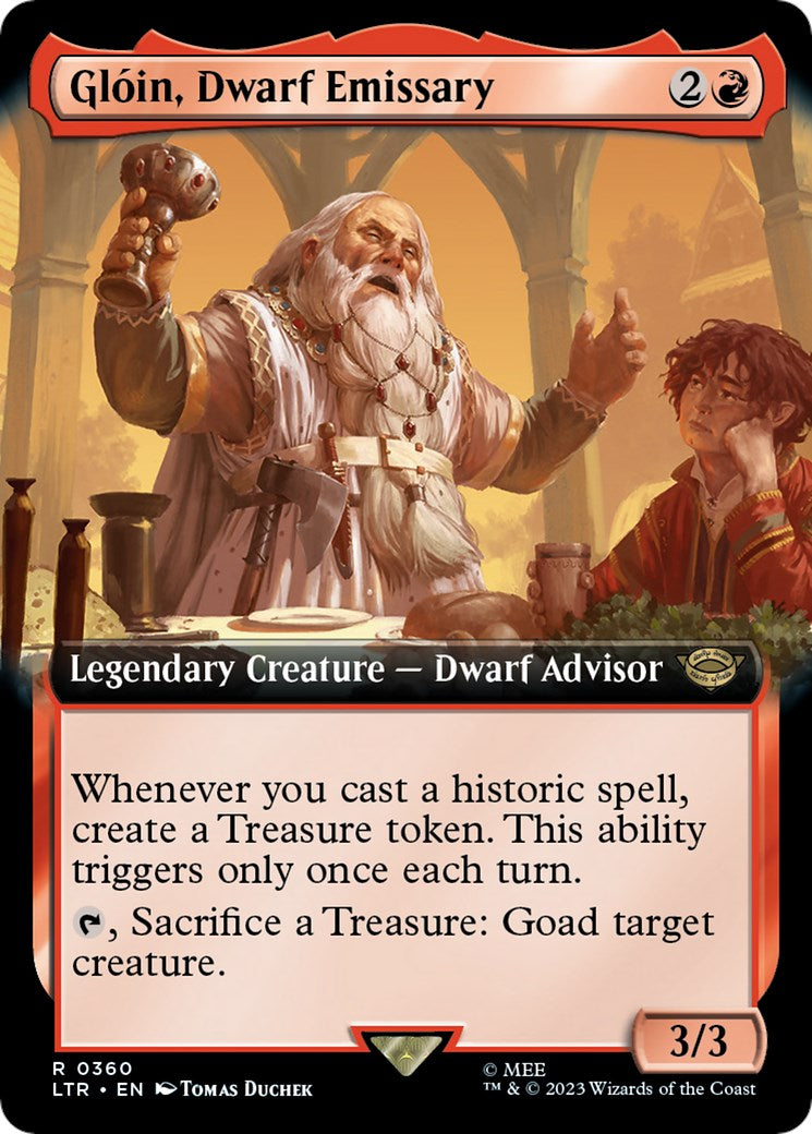 Gloin, Dwarf Emissary (Extended Art) | Local Legends