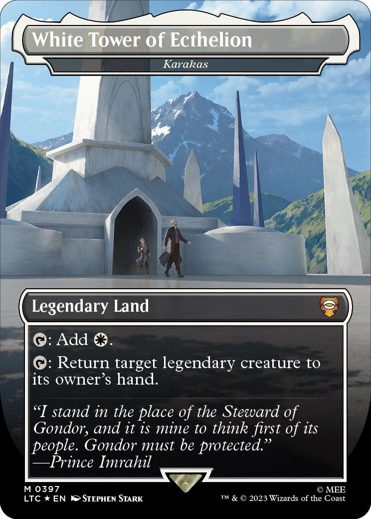 White Tower of Ecthelion - Karakas (Surge Foil Realms and Relics) [The Lord of the Rings: Tales of Middle-Earth Commander] | Golgari Games