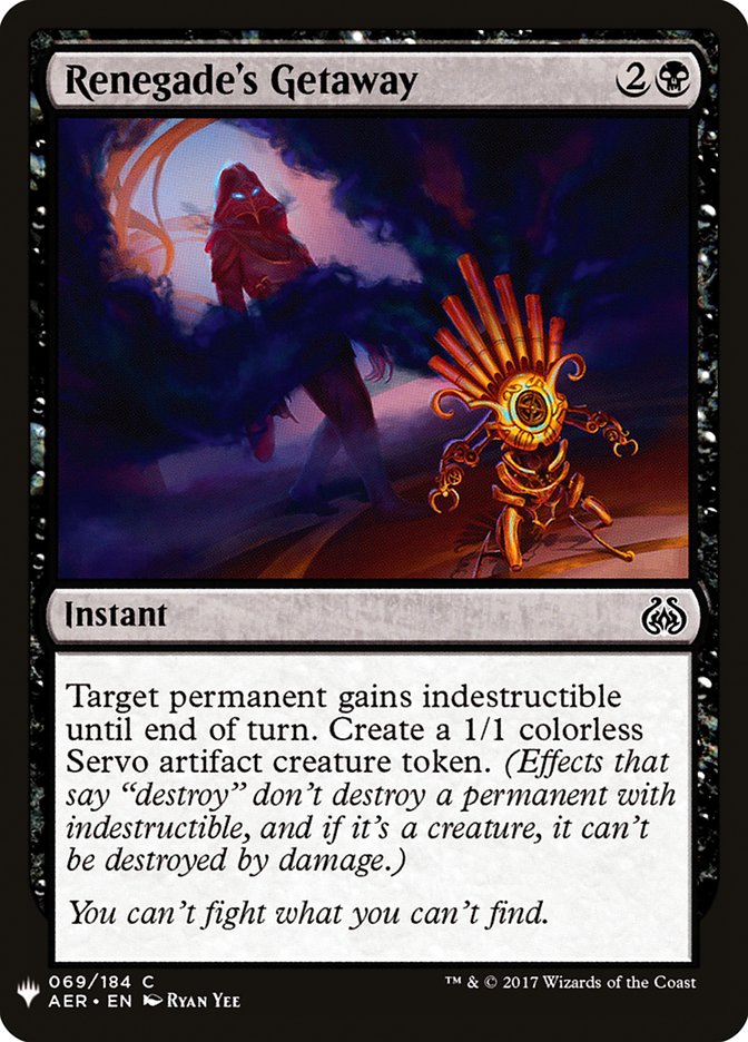 Renegade's Getaway [Mystery Booster] | Local Legends