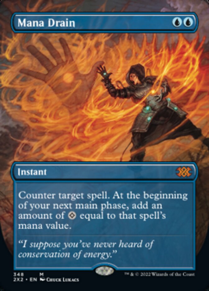 Mana Drain (Borderless Alternate Art) [Double Masters 2022] | Local Legends