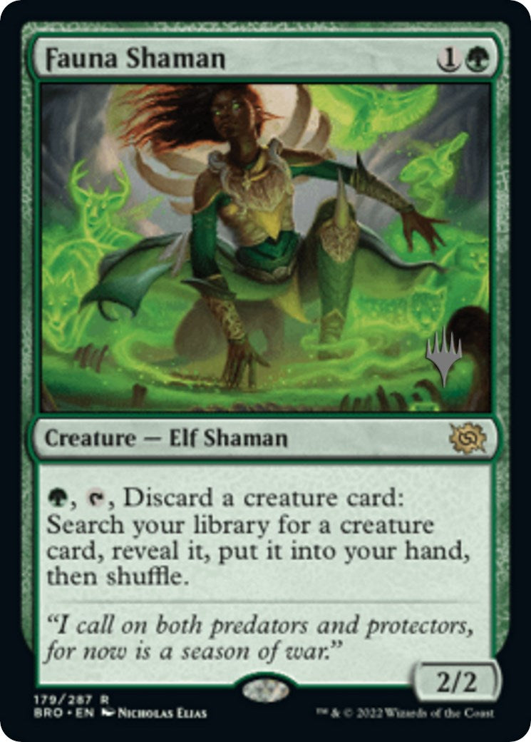 Fauna Shaman (Promo Pack) [The Brothers' War Promos] | Golgari Games