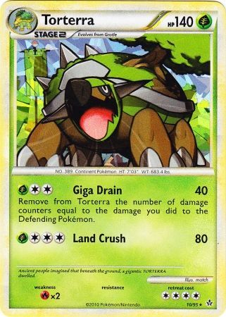 Torterra (10/95) (Cracked Ice Holo) [HeartGold & SoulSilver: Unleashed] | Golgari Games