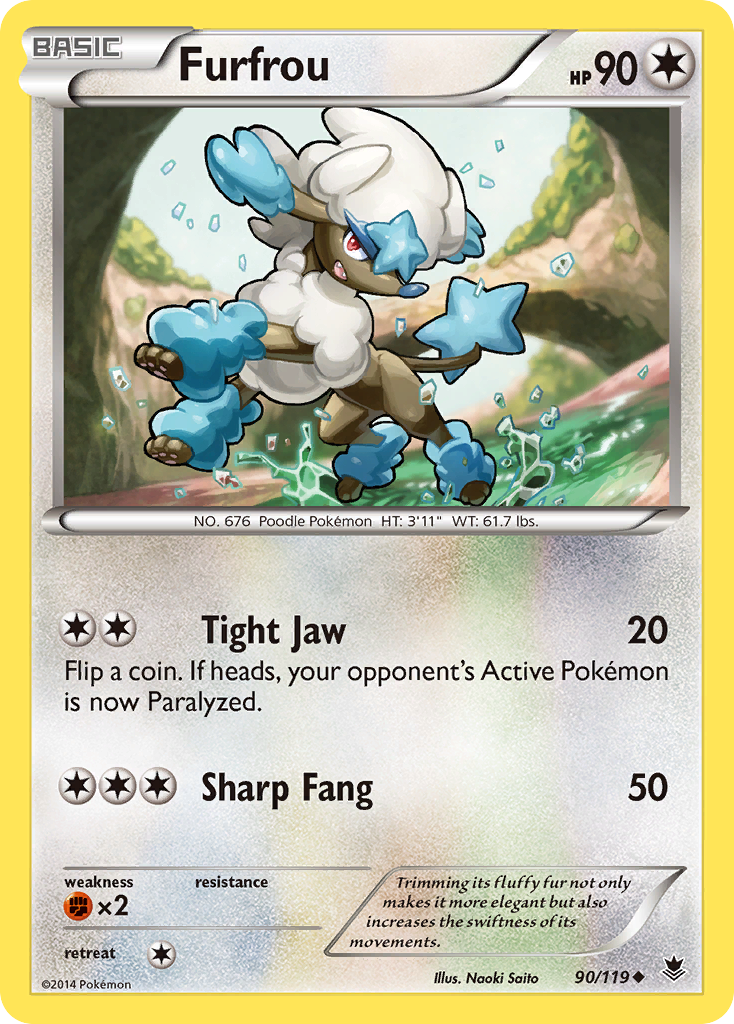 Furfrou (90/119) [XY: Phantom Forces] | Local Legends