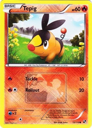 Tepig (15/114) (League Promo) [Black & White: Base Set] | Local Legends