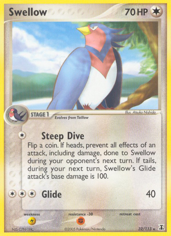 Swellow (32/113) [EX: Delta Species] | Local Legends