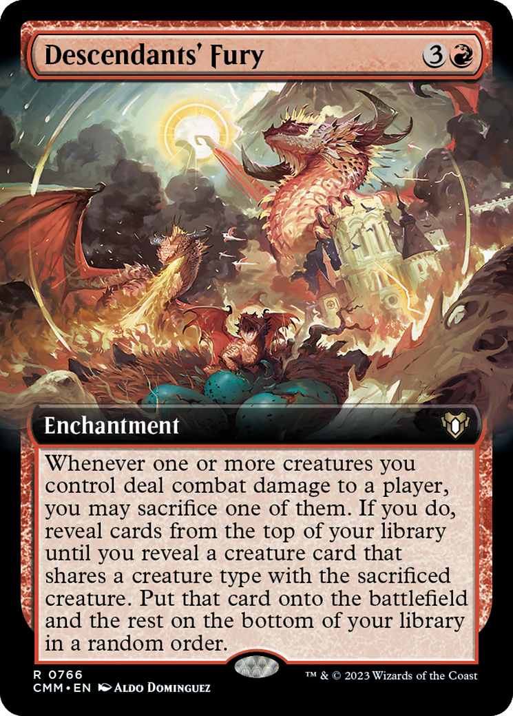 Descendants' Fury (Extended Art) [Commander Masters] | Local Legends
