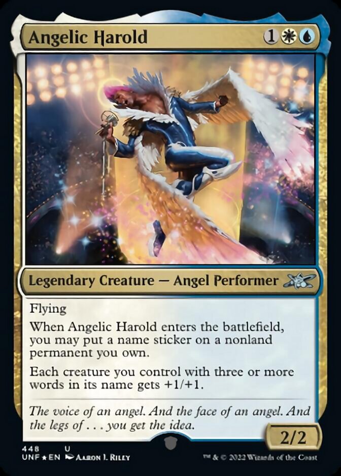 Angelic Harold (Galaxy Foil) [Unfinity] | Golgari Games