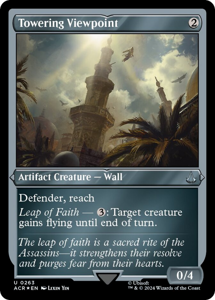 Towering Viewpoint (Foil Etched) [Assassin's Creed] | Local Legends