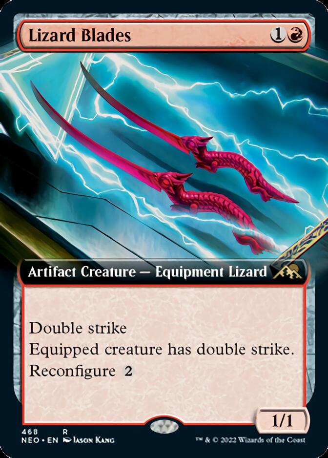 Lizard Blades (Extended Art) [Kamigawa: Neon Dynasty] | Local Legends